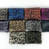 Small Leopard Print Metallic Money Pouch