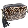 V312A Leather Animal Print Box Bag