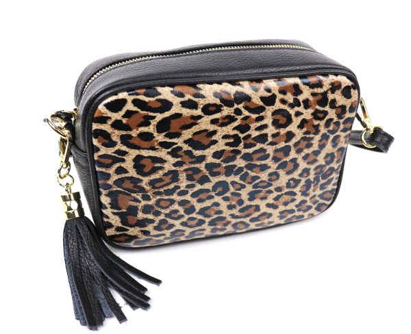 V312A Leather Animal Print Box Bag