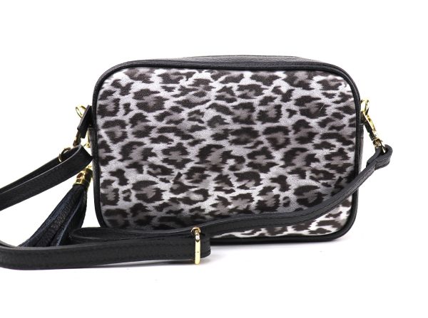 V312A Leather Animal Print Box Bag