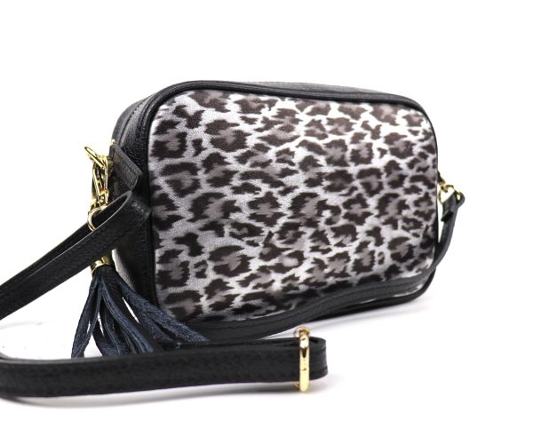 V312A Leather Animal Print Box Bag