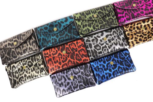 Medium Metallic Leopard Print Money Pouch