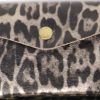 Medium Metallic Leopard Print Money Pouch