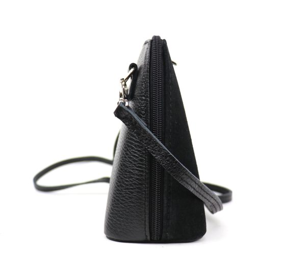 V155SG Suede/Grain Leather Small Crossbody Bag
