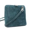 V155SG Suede/Grain Leather Small Crossbody Bag
