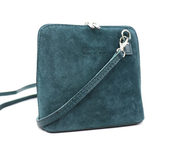 V155SG Suede/Grain Leather Small Crossbody Bag