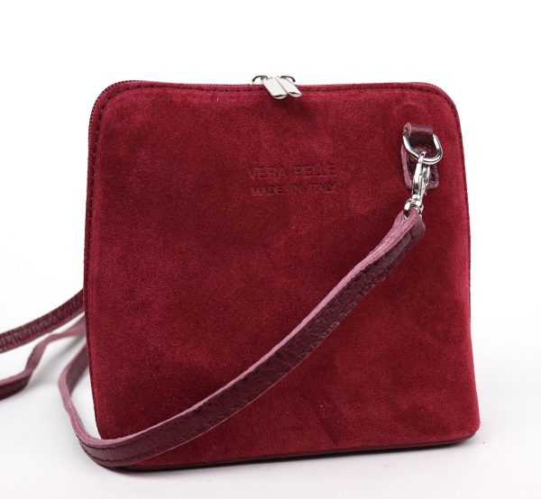 V155SG Suede/Grain Leather Small Crossbody Bag