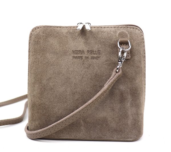 V155SG Suede/Grain Leather Small Crossbody Bag