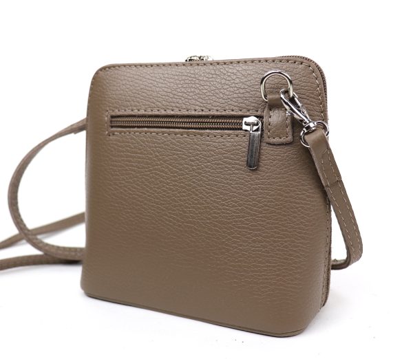 V155SG Suede/Grain Leather Small Crossbody Bag
