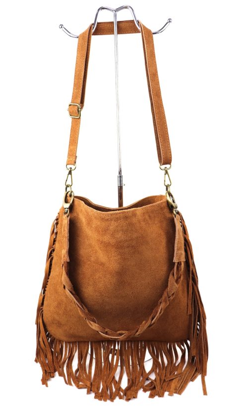 IMG_8447 copy M563S Suede Fringe Shoulder/Crossbody Bag