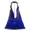 M567 Suede Hobo Bag with Braided Leather Strap