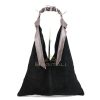 M567 Suede Hobo Bag with Braided Leather Strap