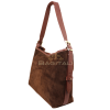 F280 Medium Suede Handbag with Leather Straps