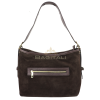 F280 Medium Suede Handbag with Leather Straps