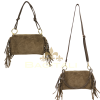 M500 Small Suede Shoulder/Crossbody Bag