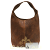 M561SQ Quilted Suede Hobo Bag