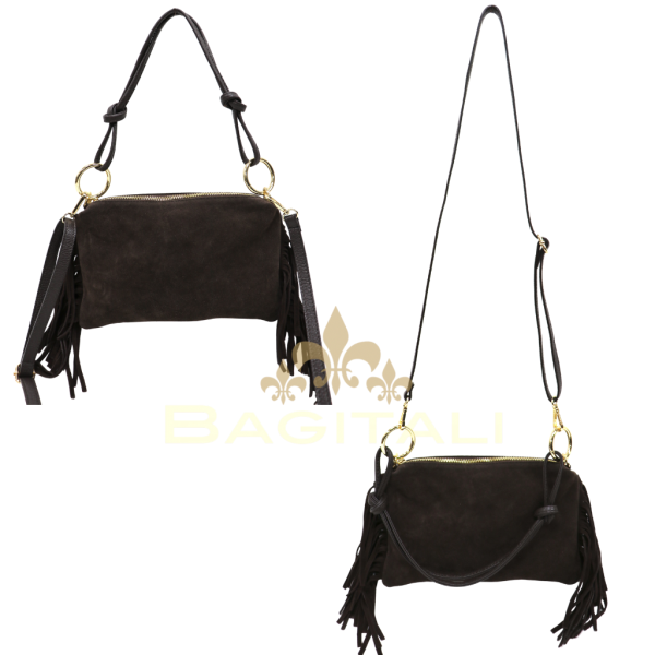 M500 Small Suede Shoulder/Crossbody Bag