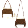 M500 Small Suede Shoulder/Crossbody Bag