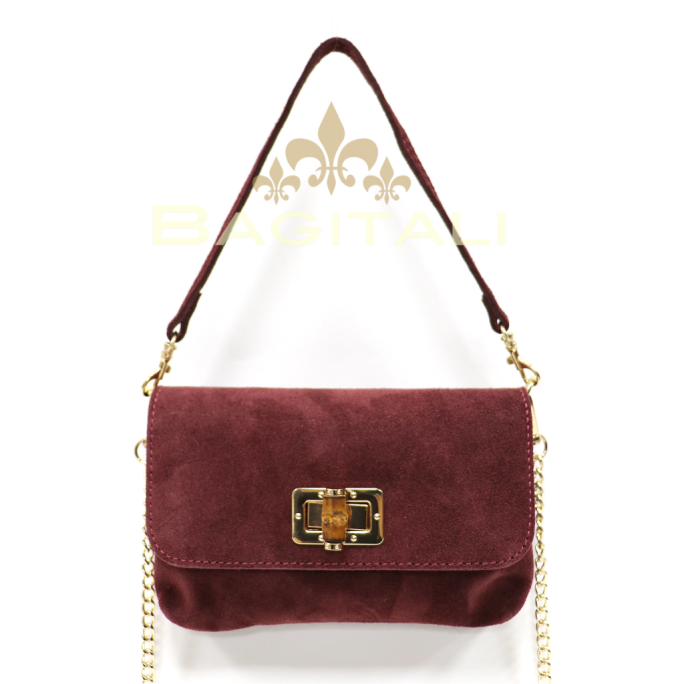 V328S Small Suede Clutch/Shoulder/Crossbody Bag